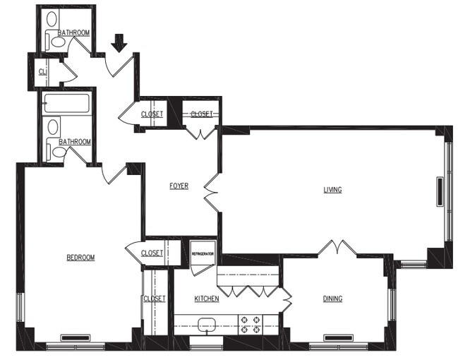 1BR Unit L - Hemisphere House