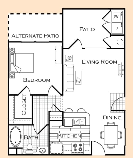 Plan 2 - Laurel Terrace Apartment Homes