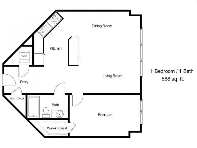 1BR/1BA - Pegasus Senior Villas
