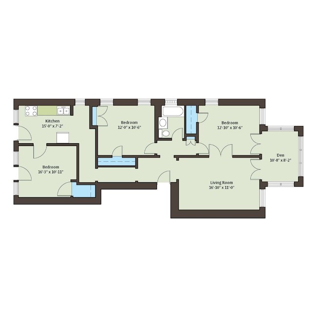 Floorplan - 5300-5308 S. Greenwood Avenue