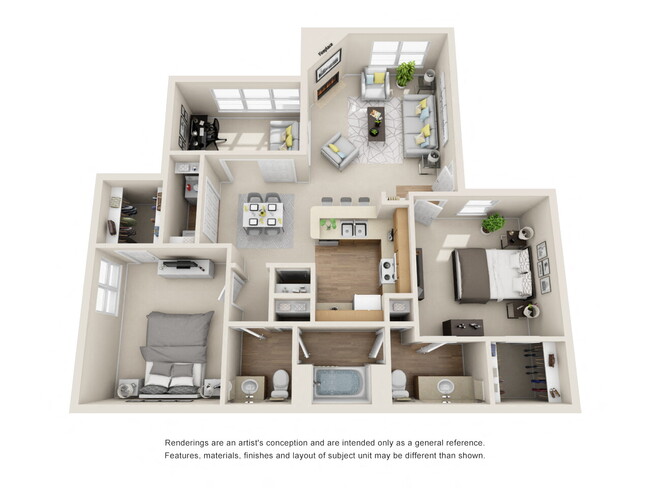 Floorplan - Renaissance Villas Apartment Homes