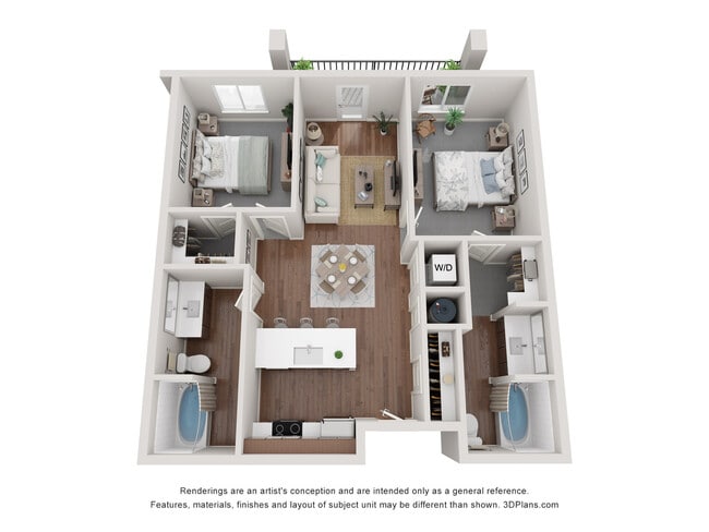 B1 2 Bed 2 Bath - Pioneer Crossing