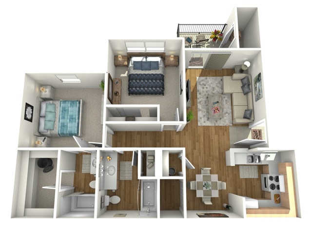 Floorplan B - Fort Branch at Trumans Landing
