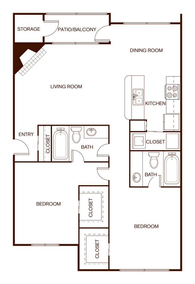 Floorplan - Oaks of Arlington