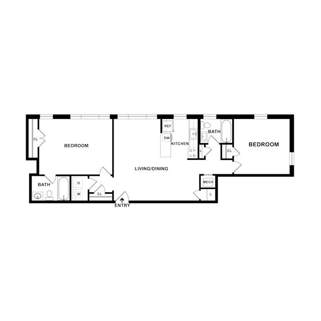 Floorplan - Carver Terrace Apartments