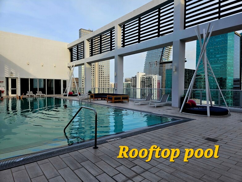 Rooftop pool - 151 SE 1st St