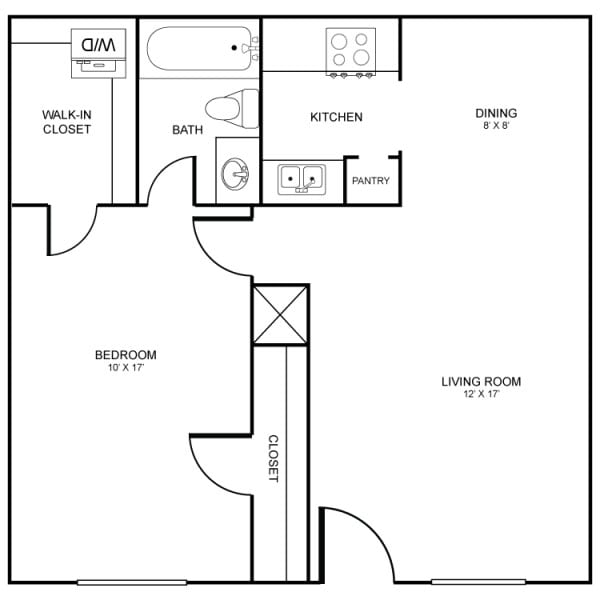 Floorplan - Rockridge Apartments