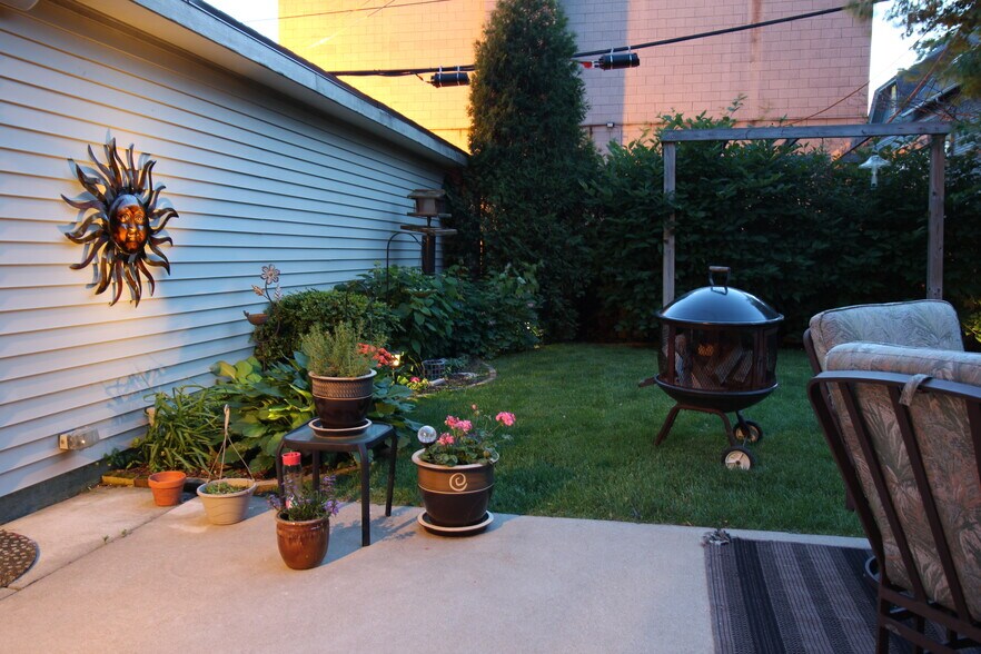 Backyard at Twilight - 1621 N Astor St