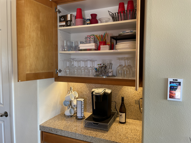 Mini Bar with Outdoor Plasticware and Keurig. Complimentary Coffee Pods - 18 Vista Mirage Way