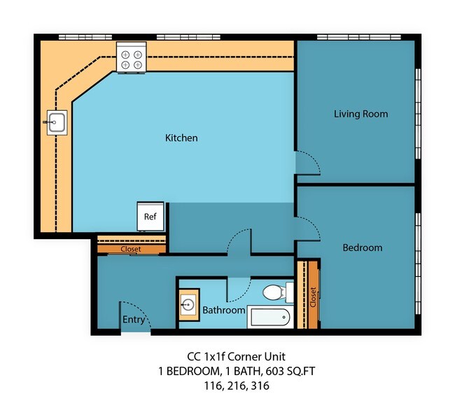 Floorplan - Carolina Court Apartment Homes