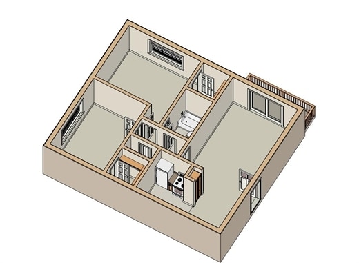 2BR/1BA - Denton North 1
