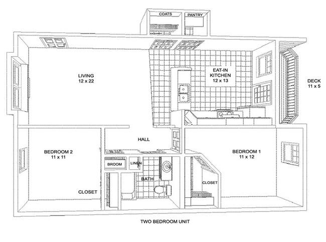 2BR/1BA - Brookside Place at Ledgeview