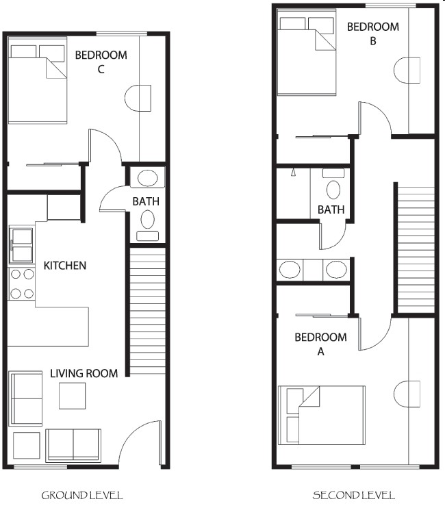 Modern+ Floorplan - Valencia Apartments