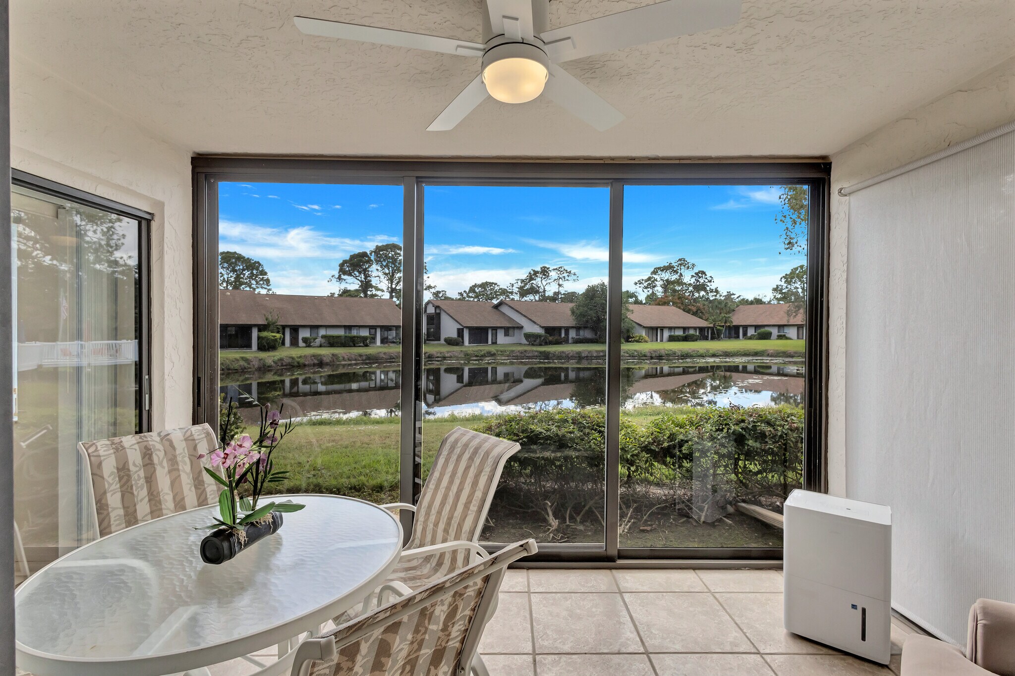Lanai overlooking lake - 5224 Lake Village Dr