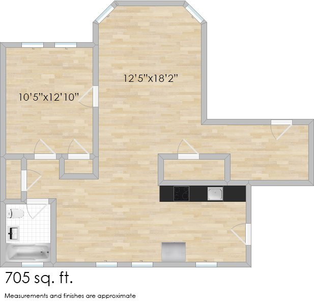 Floorplan - 1228-1230 N. Austin Blvd.