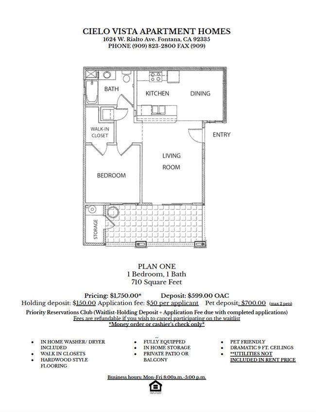 1 Bed 1 Bathroom - Cielo Vista Apartments
