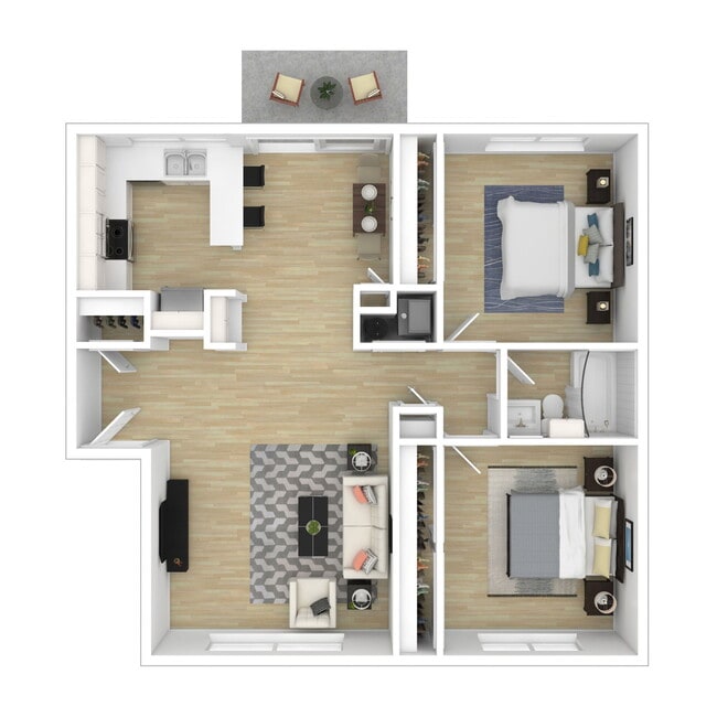 Floorplan - Standiford Court Apartments