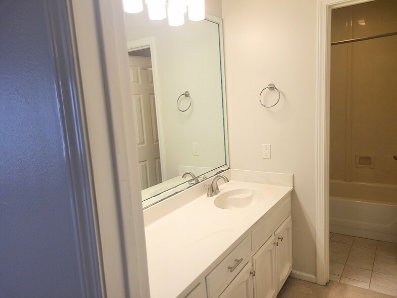 Master Bath with tons of storage - 12439 Coursey Blvd