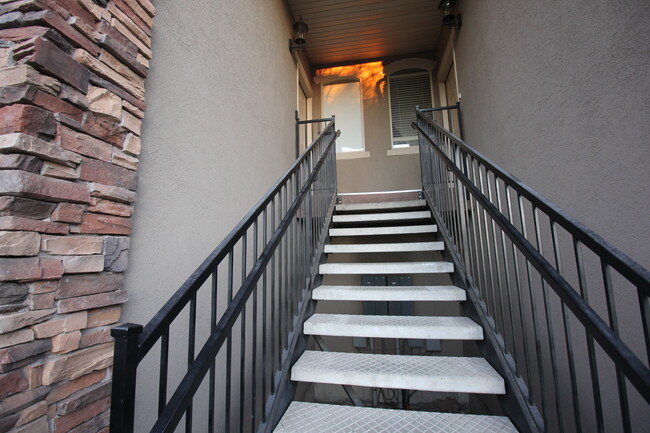 Stairs to door (Landing shared with another unit) - 625 E 200 S