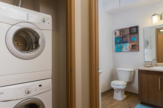 Stackable Washer/Dryer in all units - Reserve at Everett Active Senior Community