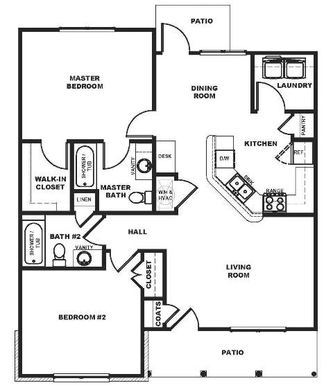 2BR/2BA - Eastland