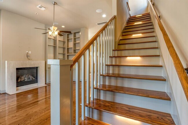 living room stairs - 1316 Hadley St