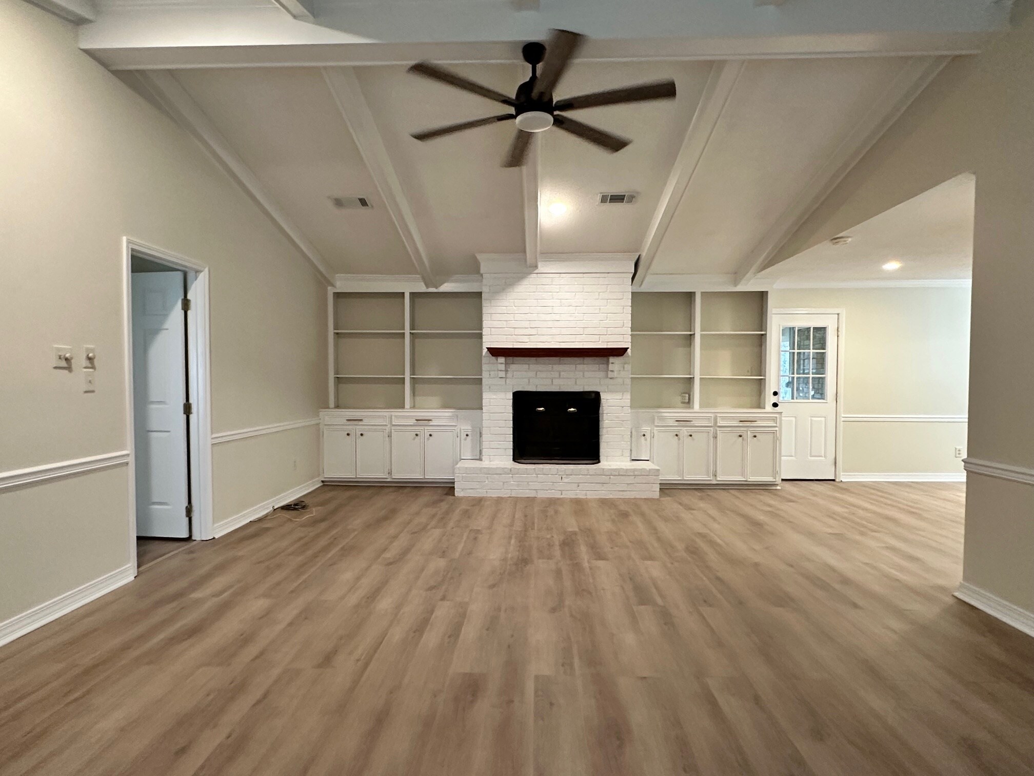 Family Room with Fireplace and Built-Ins - 214 Margaret Ave