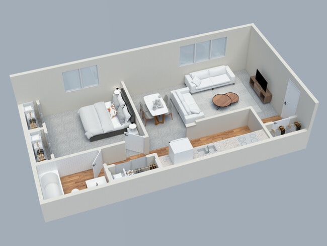 1BD 1BA Jr - Kerrybrook Apartments