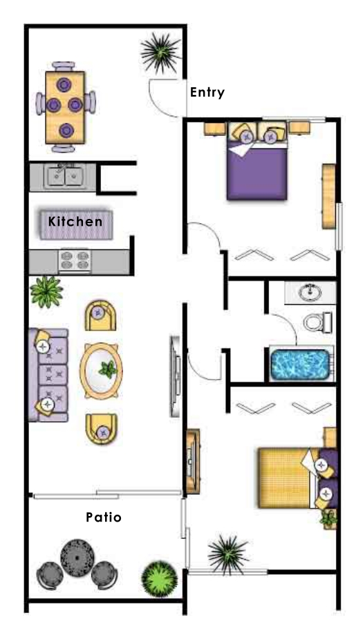 Plan 3 - Ariana at El Paseo Boutique Apartment Homes