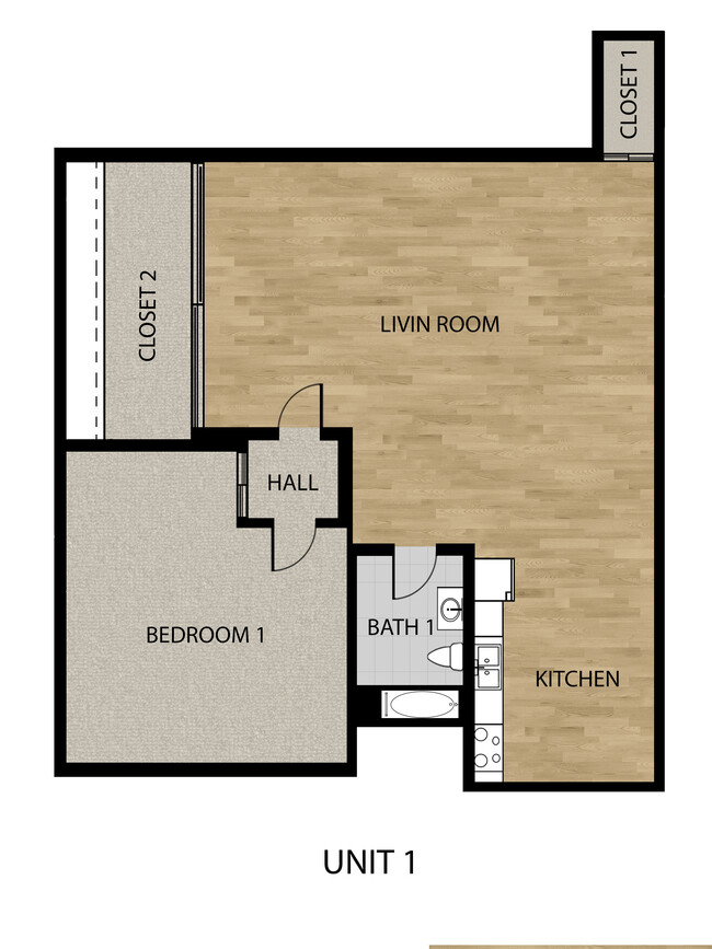 1 bedroom 1 bath - El Camino Homes