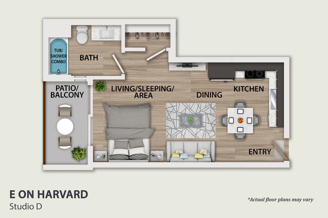 Floorplan - E on Harvard