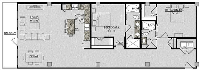 Floorplan - Magnolia Lofts on Vickery