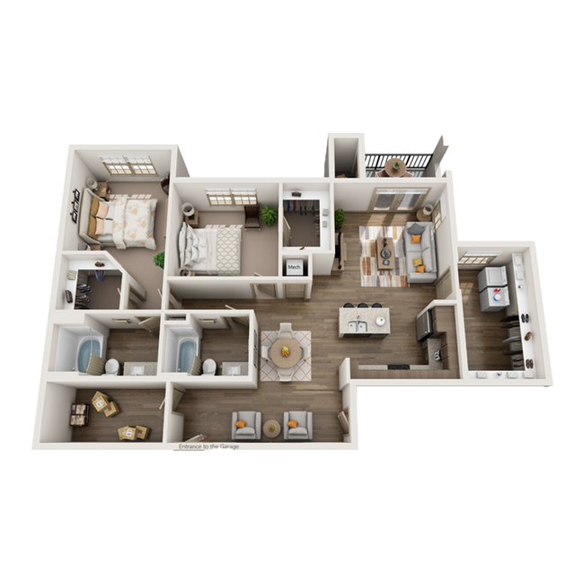 2 Bed/2 Bath w/ Double Garage - 22 North