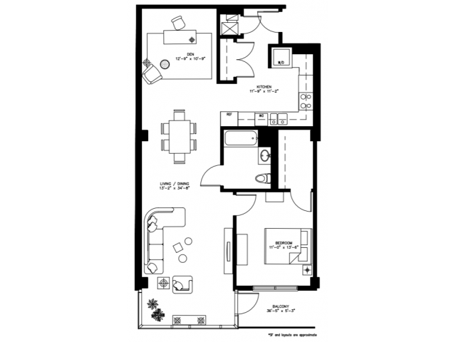 1 Bed 1 Bath - 1241 N. Milwaukee