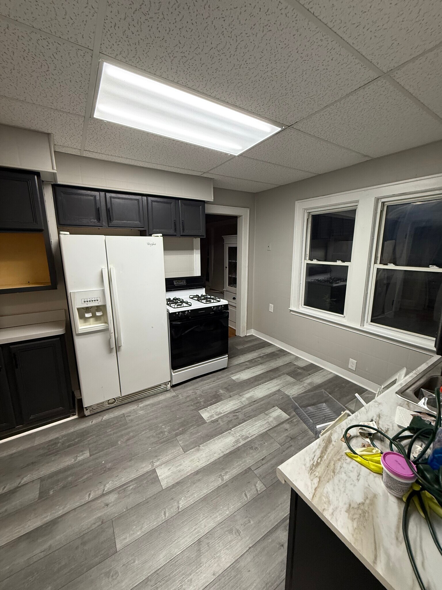 Kitchen with French door fridge and stove - 3616 E 106th St