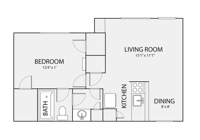 Floorplan - Oak Park Apartments