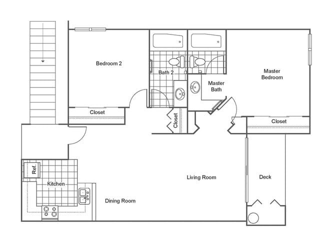 Floorplan - Del Flora Apartments