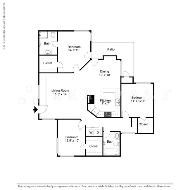 Floorplan - Elements of Belle Rive Apartments