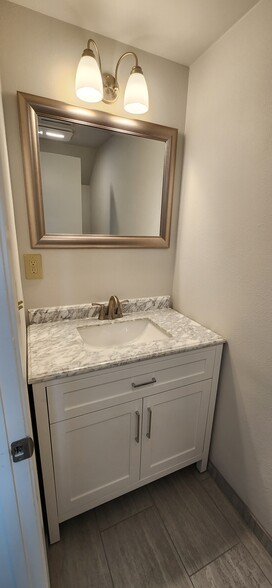 Downstairs half bathroom - 1100 Opal St