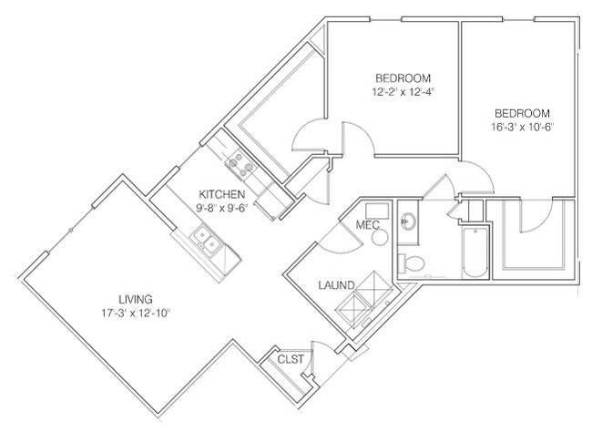 Floorplan - Tipton Senior Apartments