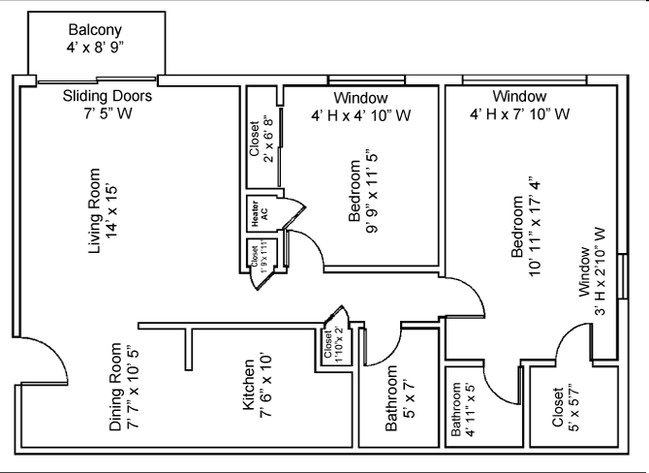 2BR/1.5BA - Aspen Village