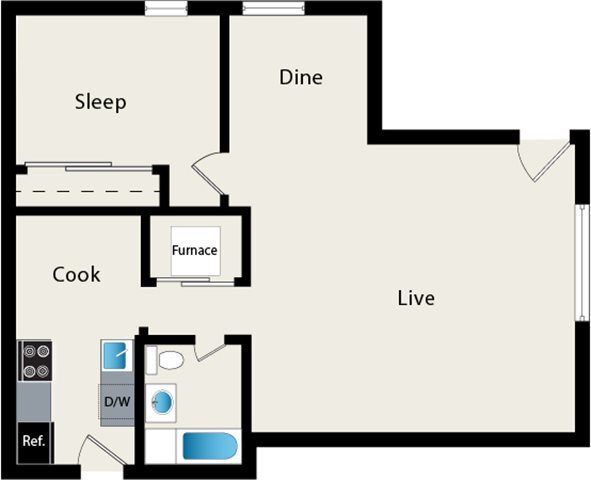 Floorplan - Reside on Irving Park