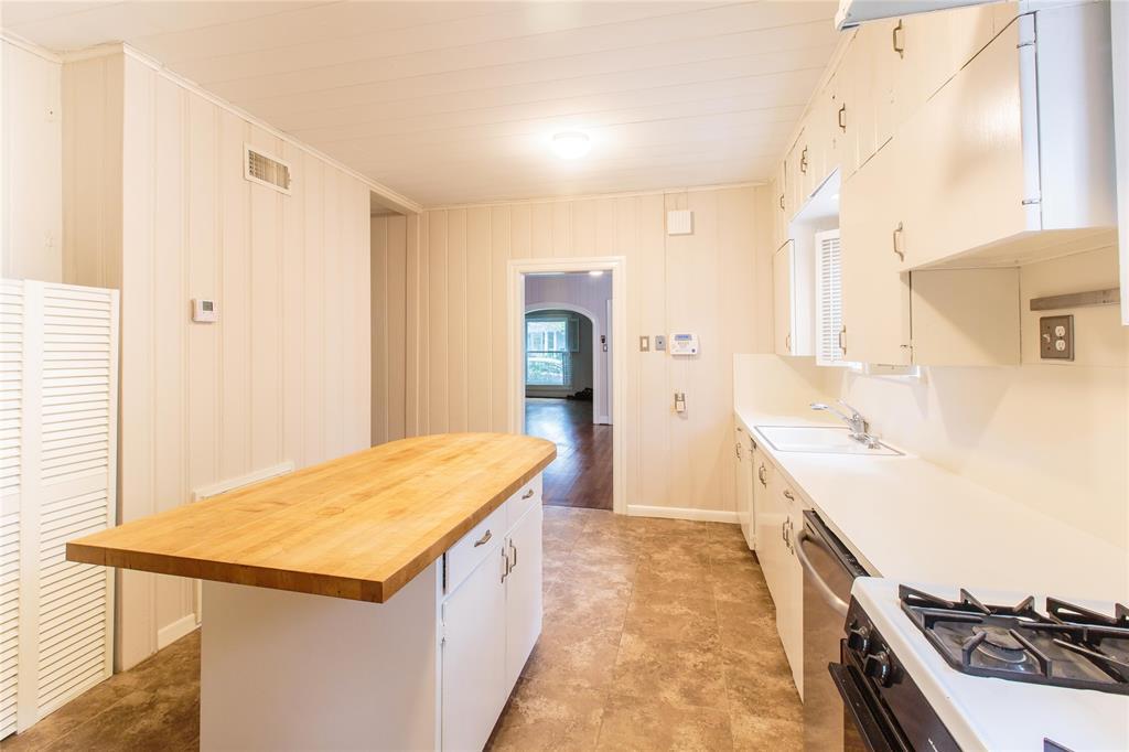 kitchen looking toward front of house - 1212 Milford St