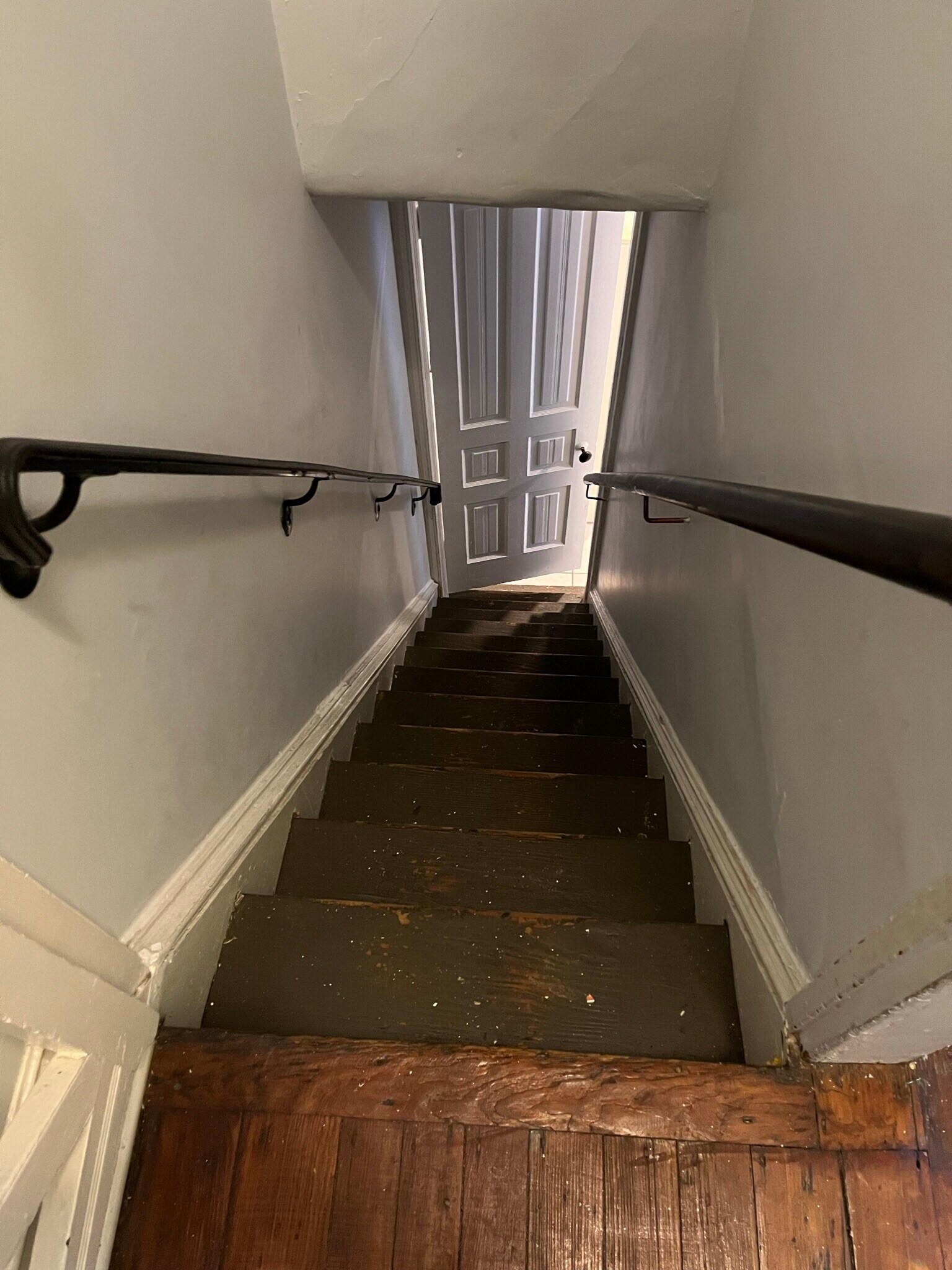 back stairs - 263 West Rittenhouse Street