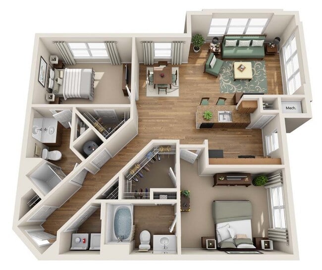 Floorplan - Summerfield At Morgan Metro Apartments