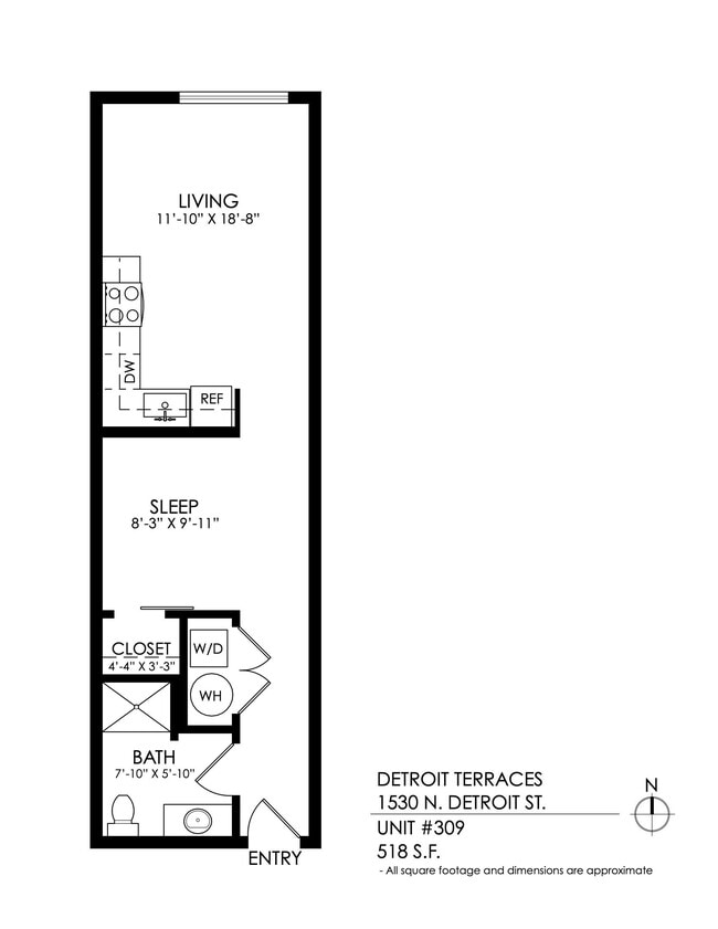Floorplan - Detroit Terraces