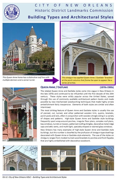 Architectural significance - 3821 Dauphine St