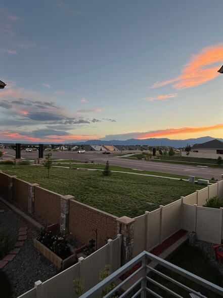 Rear Deck View @ Sunset - 9642 Timberlake Loop