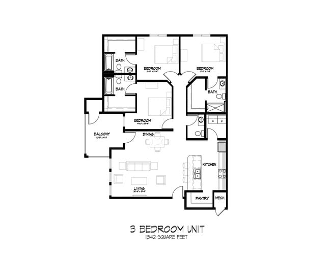 3 Bed - The Heights at Fairway Flats