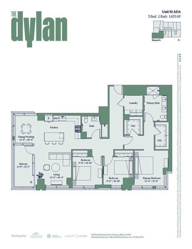Floorplan - The Dylan Chicago